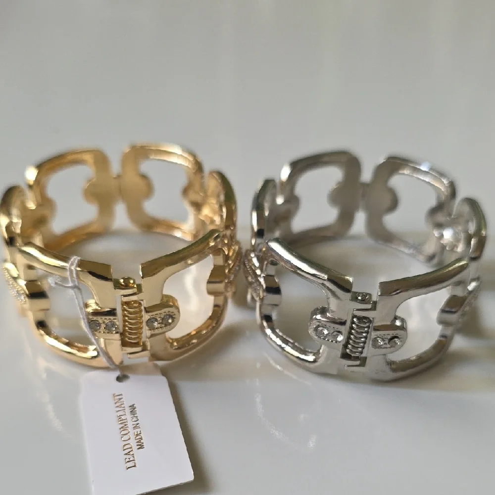 Natasha Couture Gold and Silver Link Bracelets‎
